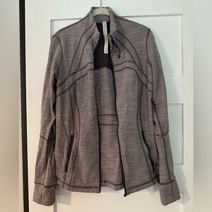 Lululemon jacket, size 12, purple stripe